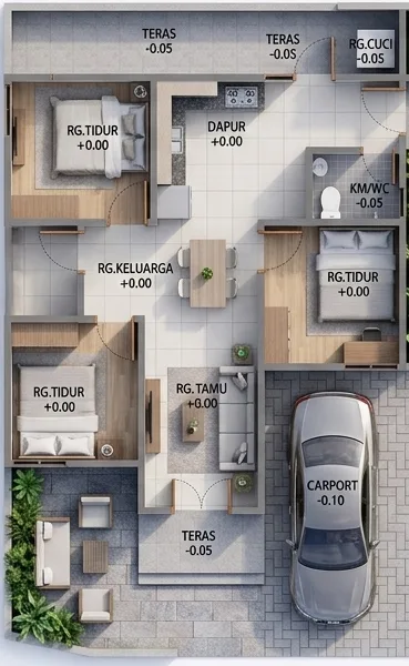 Rumah 19x8 #3