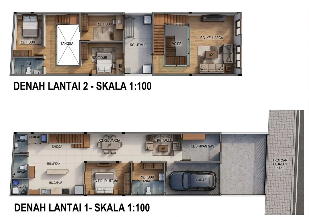 Rumah Toko 19x5 - 2 Lantai #3